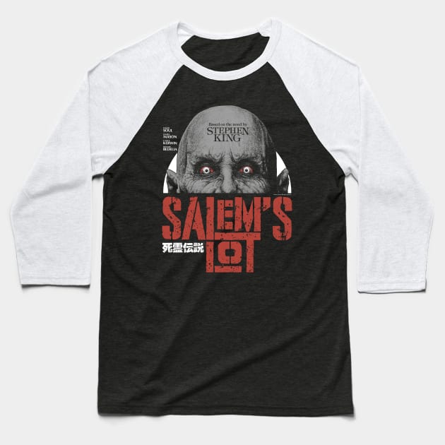 Salem's Lot, Stephen King, Horror Classic Baseball T-Shirt by PeligroGraphics